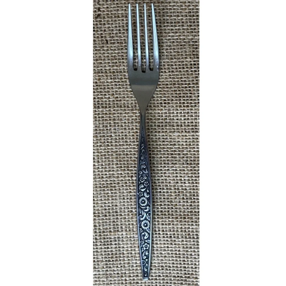 Vintage Interpur Single Floral Bouquet Fork Flatware Cottage Core Jewelry Making